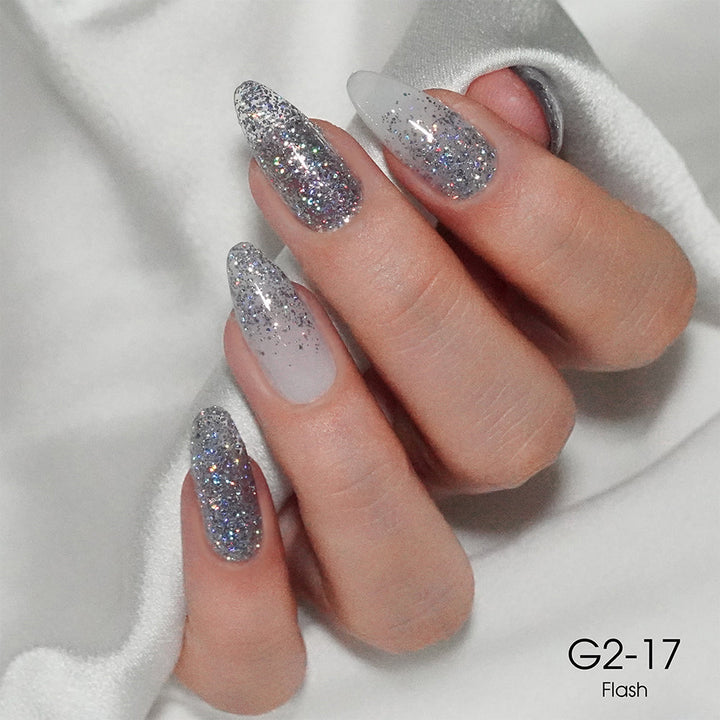 LAVIS Glitter G02 - 17 - Gel Polish 0.5 oz - Pillow Talk Collection