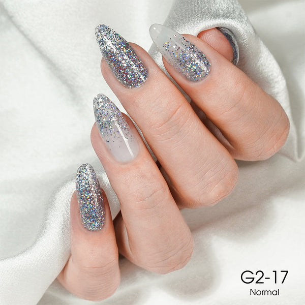 LAVIS Glitter G02 - 17 - Gel Polish 0.5 oz - Pillow Talk Collection