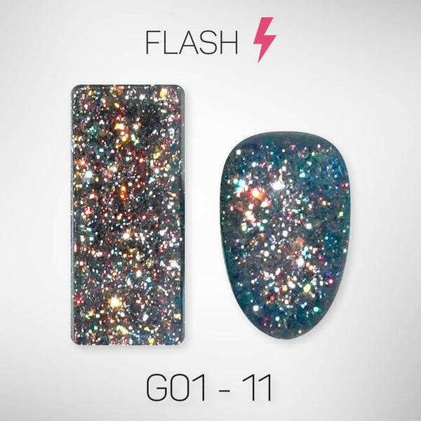 LAVIS Glitter G01 - 11 - Gel Polish 0.5 oz - Galaxy Collection