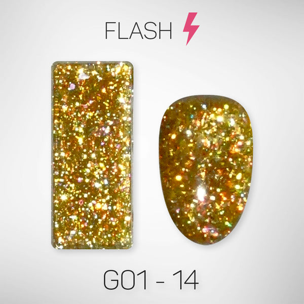 LAVIS Glitter G01 - 14 - Gel Polish 0.5 oz - Galaxy Collection