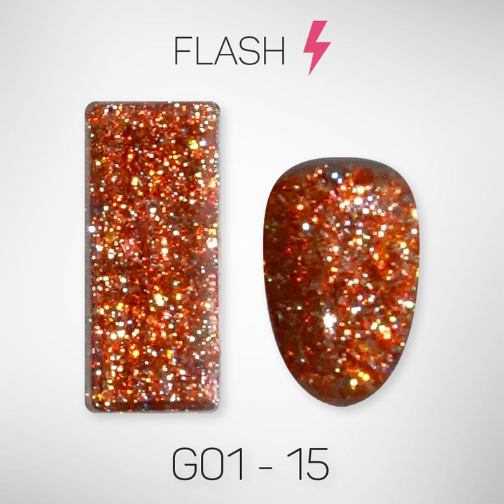 LAVIS Glitter G01 - 15 - Gel Polish 0.5 oz - Galaxy Collection