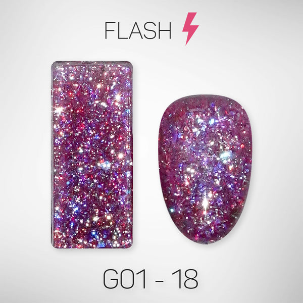 LAVIS Glitter G01 - 18 - Gel Polish 0.5 oz - Galaxy Collection