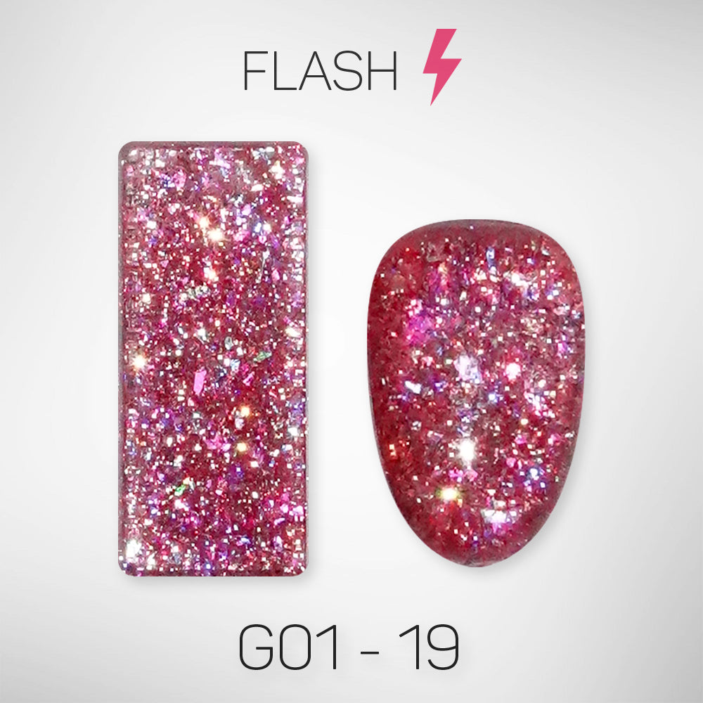 LAVIS Glitter G01 - 19 - Gel Polish 0.5 oz - Galaxy Collection