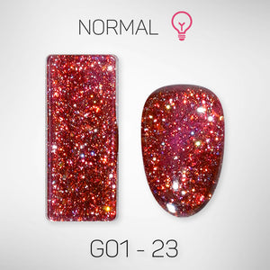 LAVIS Glitter G01 - 23 - Gel Polish 0.5 oz - Galaxy Collection