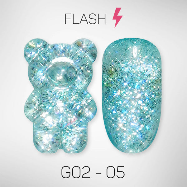 LAVIS Glitter G02 - 05 - Gel Polish 0.5 oz - Pillow Talk Collection