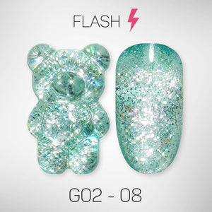 LAVIS Glitter G02 - 08 - Gel Polish 0.5 oz - Pillow Talk Collection