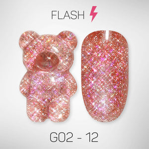 LAVIS Glitter G02 - 12 - Gel Polish 0.5 oz - Pillow Talk Collection