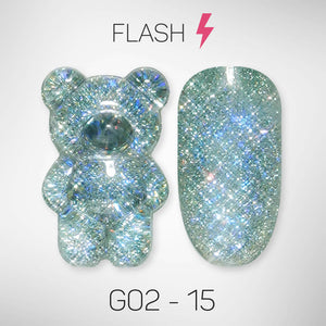 LAVIS Glitter G02 - 15 - Gel Polish 0.5 oz - Pillow Talk Collection