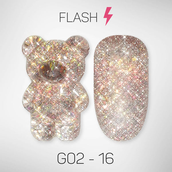 LAVIS Glitter G02 - 16 - Gel Polish 0.5 oz - Pillow Talk Collection