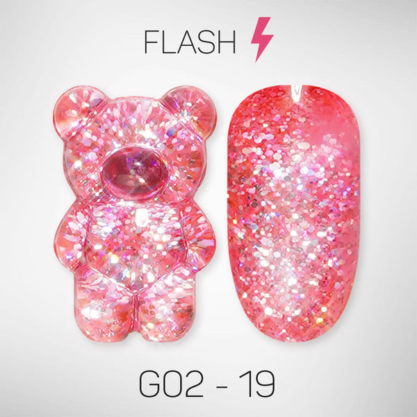 LAVIS Glitter G02 - 19 - Gel Polish 0.5 oz - Pillow Talk Collection