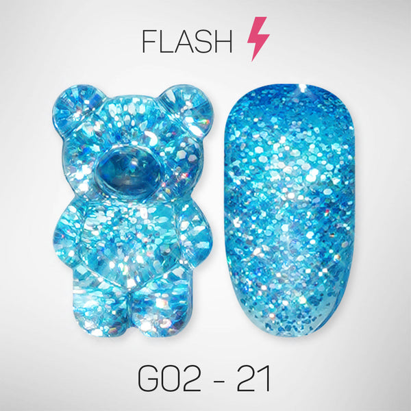 LAVIS Glitter G02 - 21 - Gel Polish 0.5 oz - Pillow Talk Collection