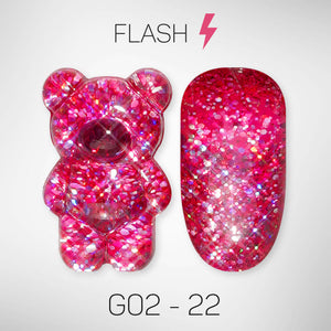 LAVIS Glitter G02 - 22 - Gel Polish 0.5 oz - Pillow Talk Collection