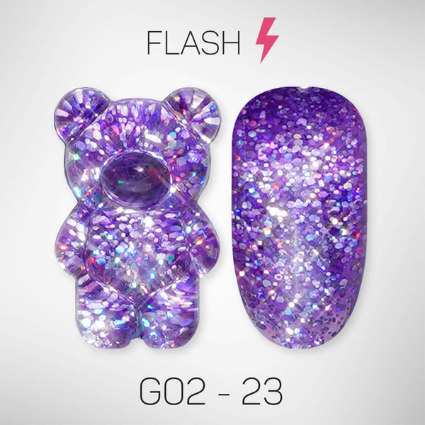 LAVIS Glitter G02 - 23 - Gel Polish 0.5 oz - Pillow Talk Collection