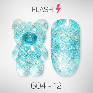 LAVIS Glitter G04 - 12 - Gel Polish 0.5 oz - Couture Collection