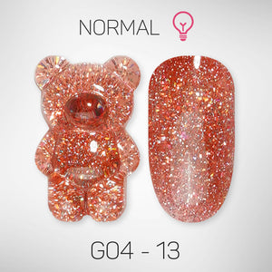 LAVIS Glitter G04 - 13 - Gel Polish 0.5 oz - Couture Collection