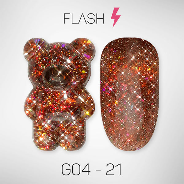 LAVIS Glitter G04 - 21 - Gel Polish 0.5 oz - Couture Collection