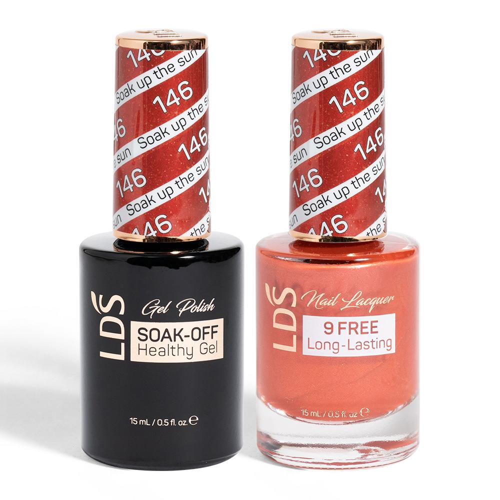 LDS Holiday Gift Bundle: 4 Gel & Lacquer, 1 Base Gel, 1 Top Gel - 089, 142, 146, 147