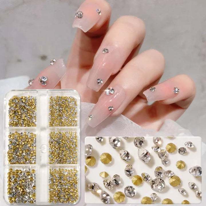  Mix Size 3D Sharp Diamond - 01# Clear by OTHER sold by DTK Nail Supply