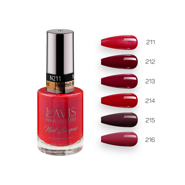 LAVIS Nail Lacquer Holiday Fall Set N4 (6 colors): 211, 212, 213, 214, 215, 216