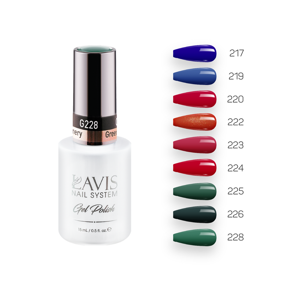  Lavis Gel Fantastic Australian Eyes Set G8 (9 colors): 217, 219, 220, 222, 223, 224, 225, 226, 228