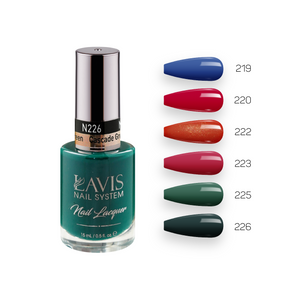 LAVIS Nail Lacquer Holiday Fall Set N5 (6 colors): 219, 220, 222, 223, 225, 226