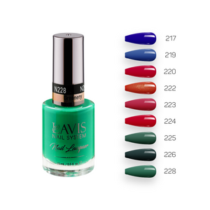 LAVIS Nail Lacquer Fall Winter Set N8 (9 colors): 217, 219, 220, 222, 223, 224, 225, 226, 228