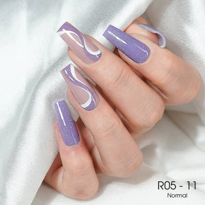 LAVIS Reflective R05 - Set 12 Colors (01-12) - Gel Polish 0.5 oz - Blossom Bass Reflective Collection