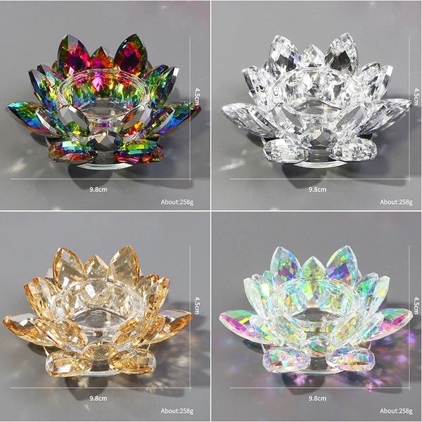 Crystal Lotus Flower Dappen Dish - Multicolor #3