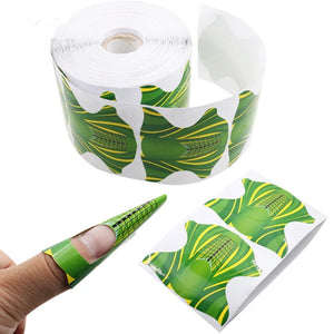 100Pcs Nail Form Extension Sticker - Green