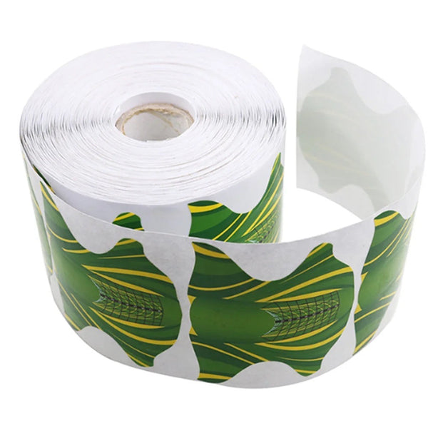 100Pcs Nail Form Extension Sticker - Green