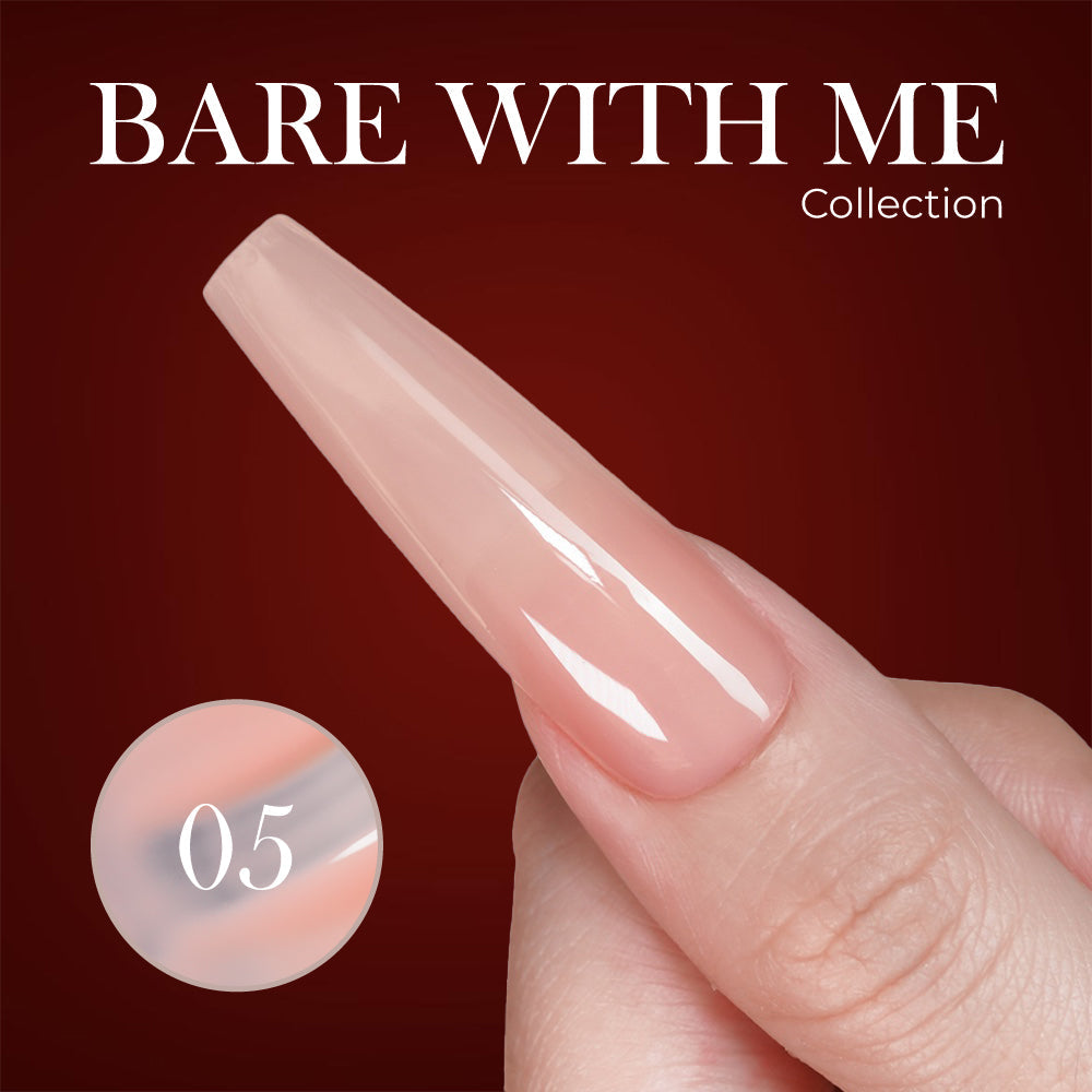 Jelly Gel Polish Colors - Lavis J03-05 - Bare With Me Collection