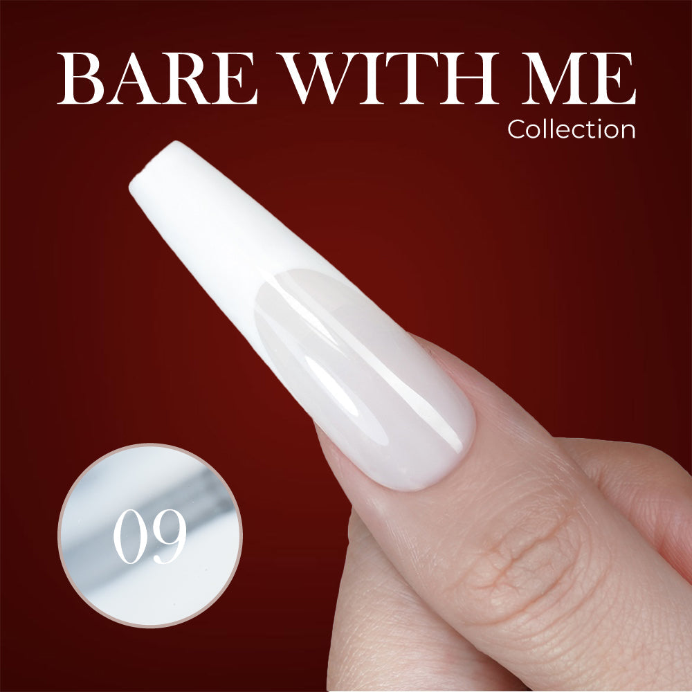 Jelly Gel Polish Colors - Lavis J03-09 - Bare With Me Collection