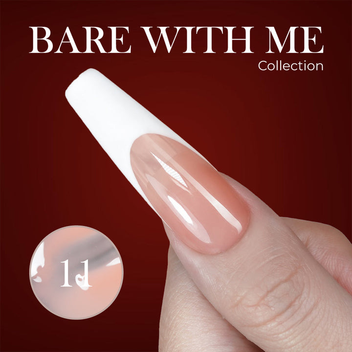 Jelly Gel Polish Colors - Lavis J03-11 - Bare With Me Collection