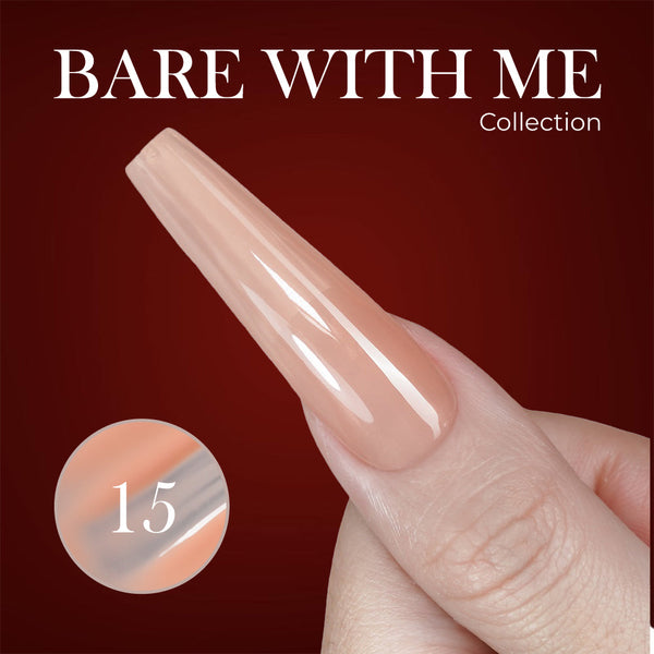 Jelly Gel Polish Colors - Lavis J03-15 - Bare With Me Collection