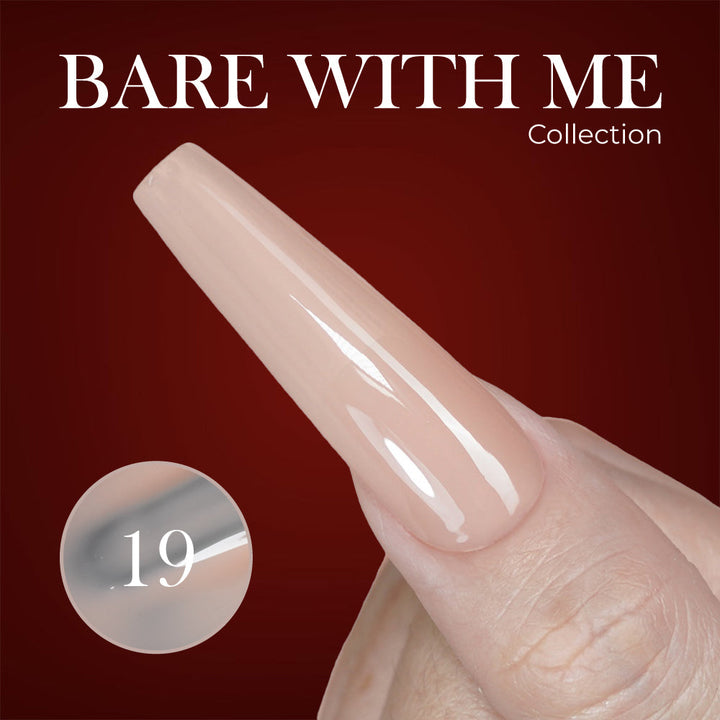 Jelly Gel Polish Colors - Lavis J03-19 - Bare With Me Collection