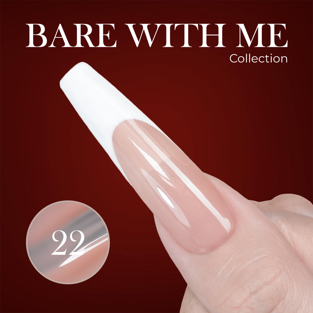 Jelly Gel Polish Colors - Lavis J03-22 - Bare With Me Collection