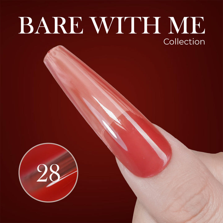 Jelly Gel Polish Colors - Lavis J03-28 - Bare With Me Collection