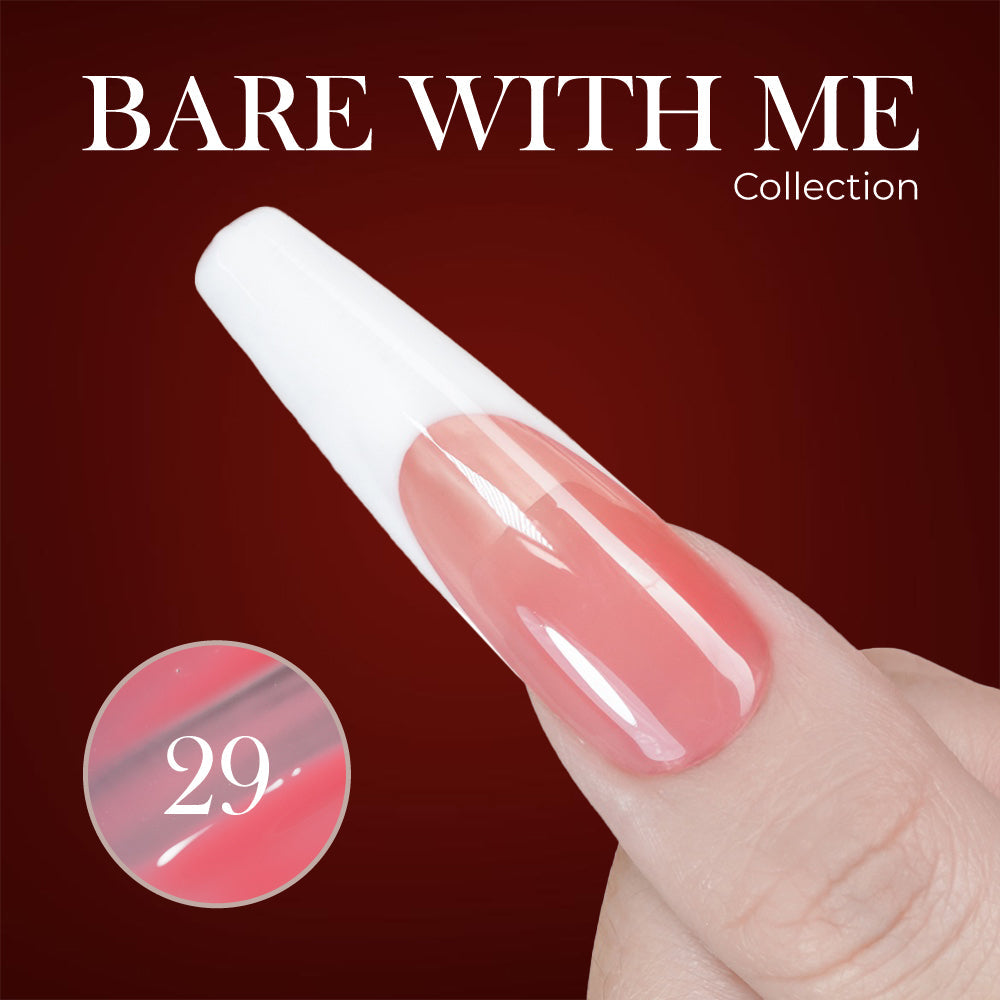 Jelly Gel Polish Colors - Lavis J03-29 - Bare With Me Collection