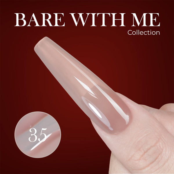 Jelly Gel Polish Colors - Lavis J03-35 - Bare With Me Collection