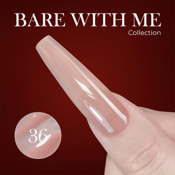 Jelly Gel Polish Colors - Lavis J03-36 - Bare With Me Collection