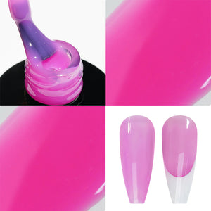 Jelly Gel Polish Colors - LDS 12 Hint of Violet - Nude Collection