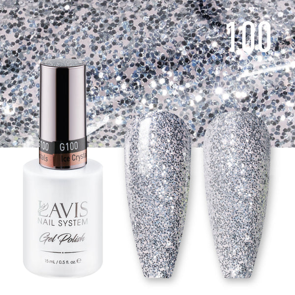 LAVIS 100 Ice Crystals - Gel Polish 0.5oz