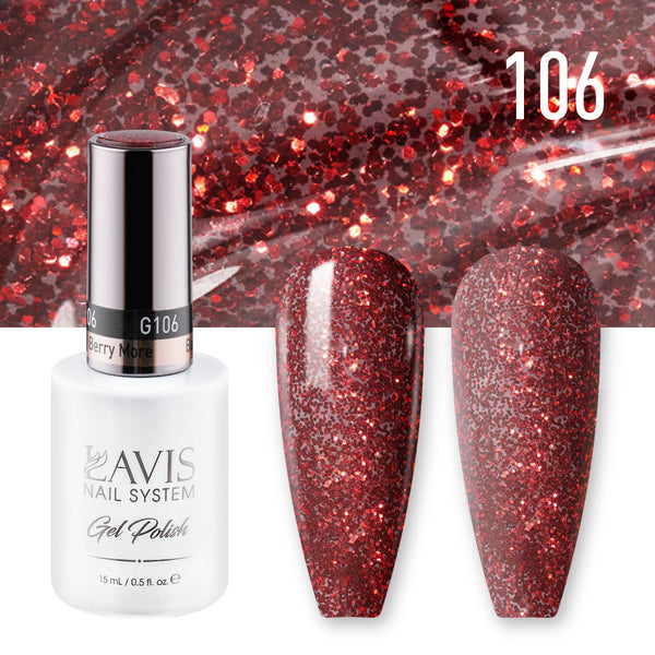 LAVIS 106 Berry More - Gel Polish 0.5oz