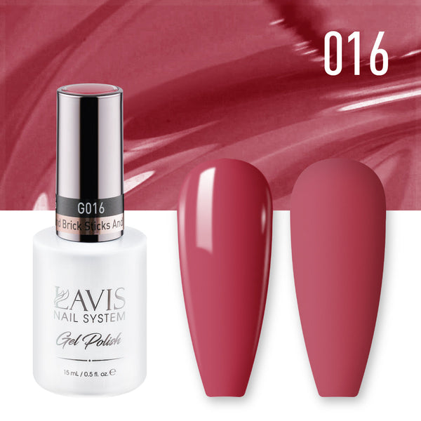 LAVIS Nail Lacquer - 016 Sticks And Bricks - 0.5oz