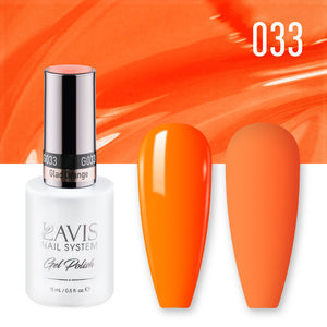 LAVIS Nail Lacquer - 033 Glad Orange - 0.5oz