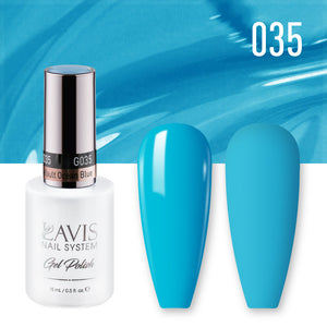 LAVIS Nail Lacquer - 035 Default Ocean Blue - 0.5oz