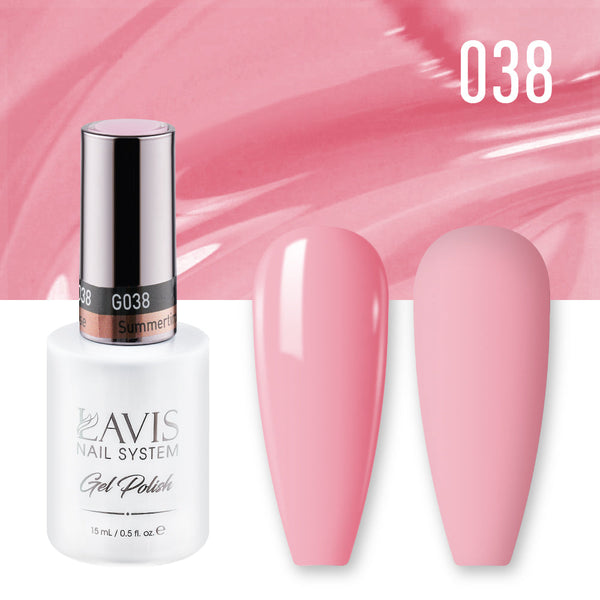 LAVIS 038 Summertime Rose - Gel Polish 0.5oz