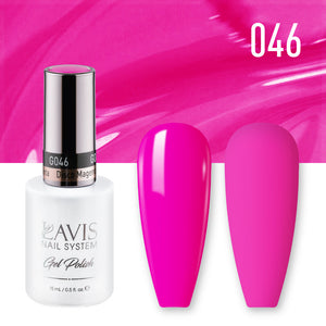 LAVIS Nail Lacquer - 046 Disco Magenta - 0.5oz