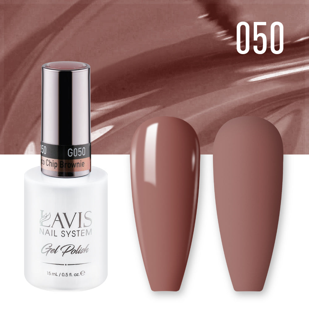 LAVIS Nail Lacquer - 050 Choco Chip Brownie - 0.5oz