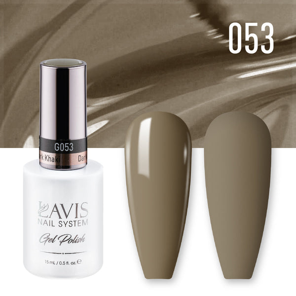 LAVIS 053 Dark Khaki - Gel Polish 0.5oz